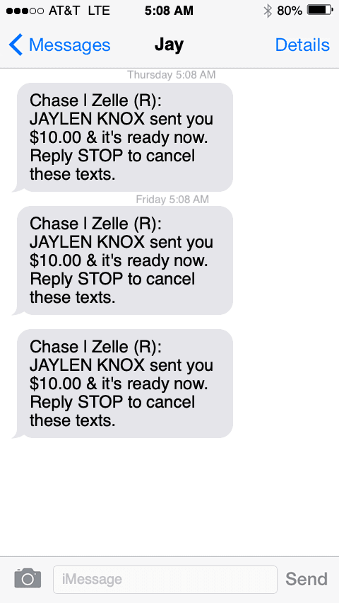 Zelle transfer phone image for smoothie sponsor situationship